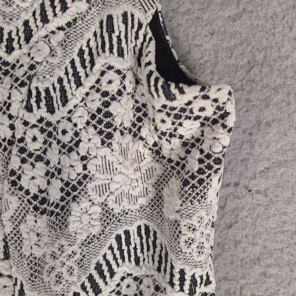 Candies Dress Womens Large White Floral Mini Embroidered‎ Scoop Neck - Picture 6 of 16